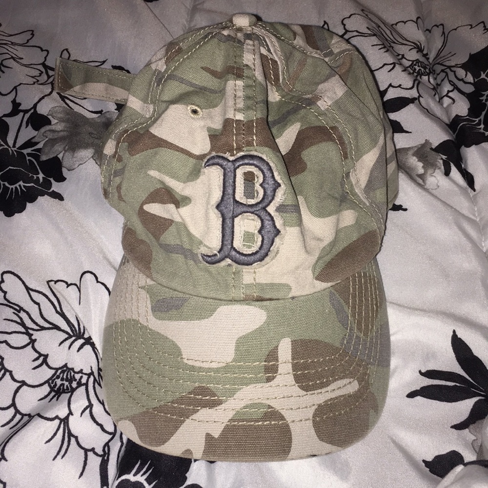 Camo Boston Red Sox hat